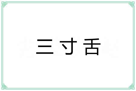 三寸舌